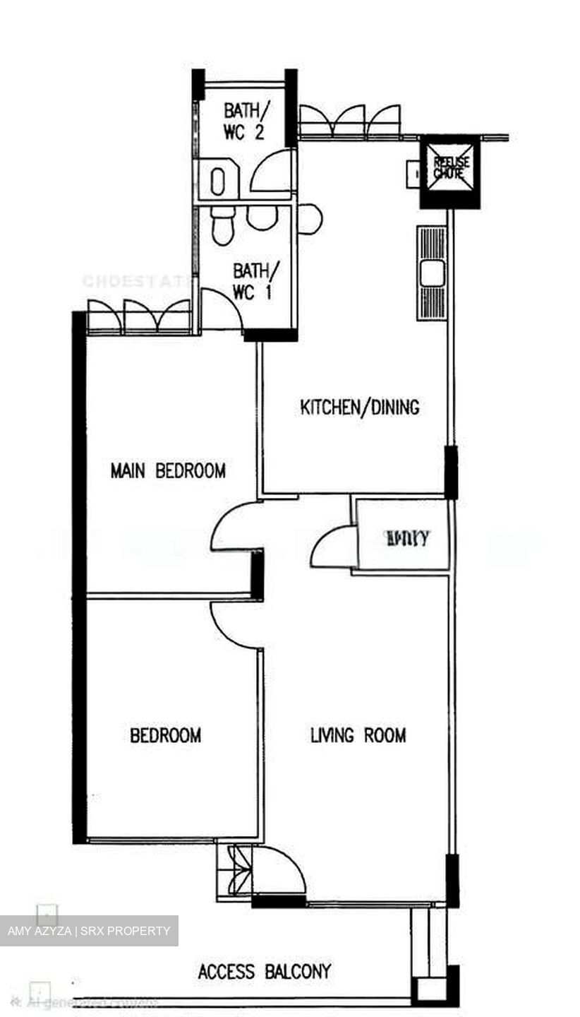 Blk 611 Clementi West Street 1 (Clementi), HDB 3 Rooms #602228611